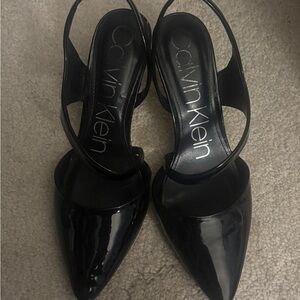 Calvin Klein Women's Black Slingback Heels